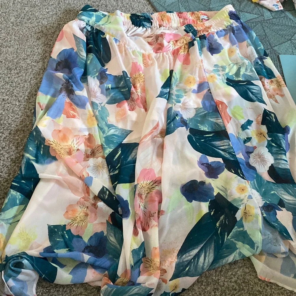 RICKIS floral skirt - Picture 1 of 2